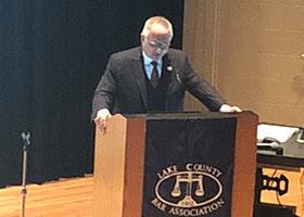 October 4th's Lake County Bar Association GAL training seminar, at which I was a speaker.